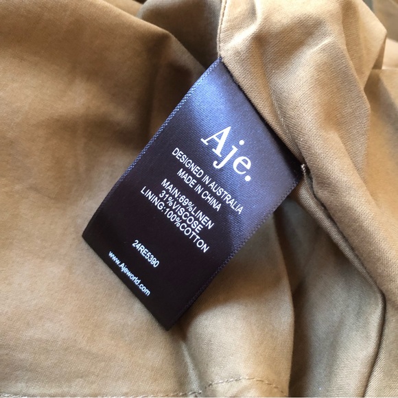 Aje Clarice Draped Maxi Dress AU10/US6 Deep Olive - Picture 7 of 7